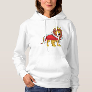 Sudadera León como Rey con corona y Cabo