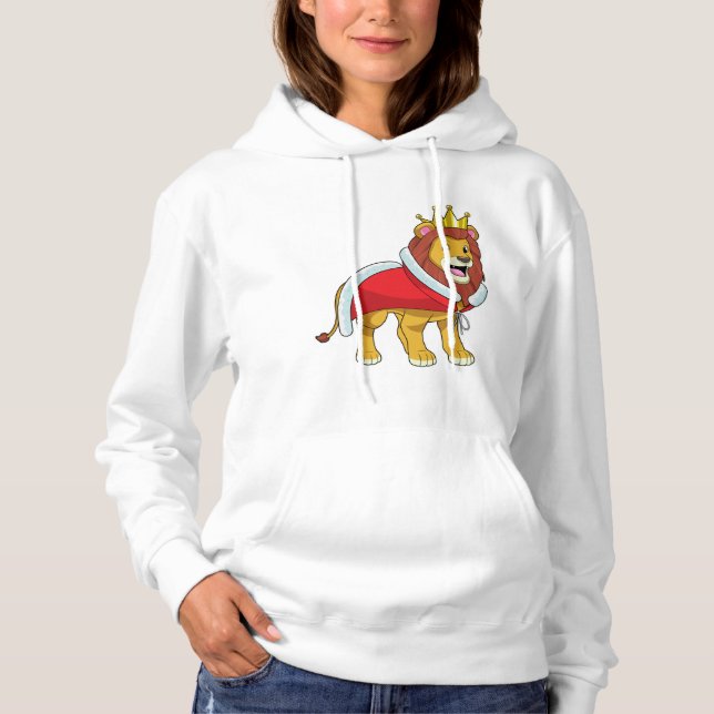 Sudadera León como Rey con corona y Cabo (Anverso)
