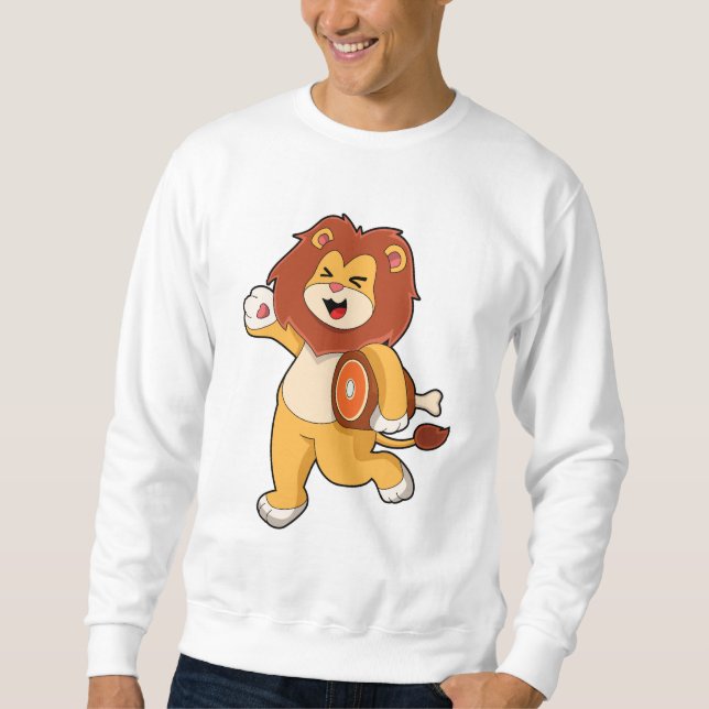 Sudadera León con carne (Anverso)