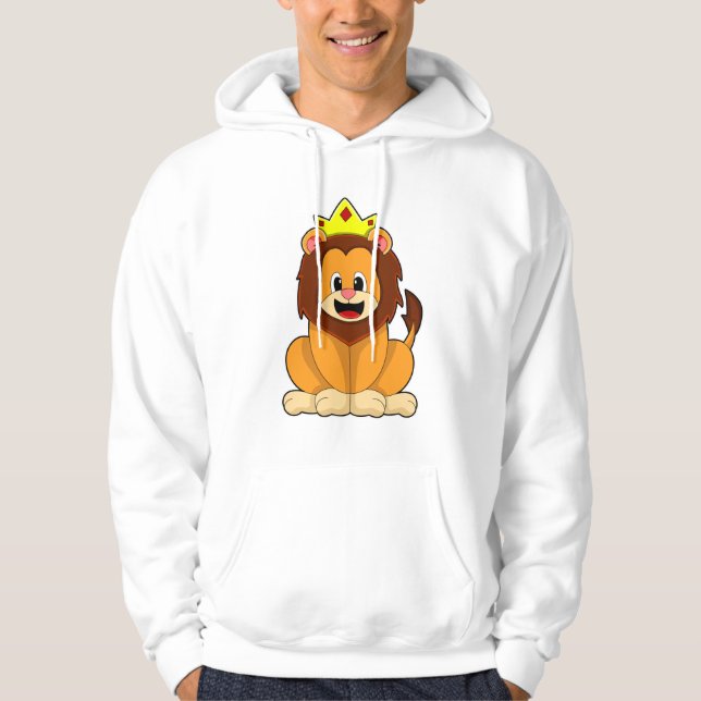 Sudadera León con corona (Anverso)