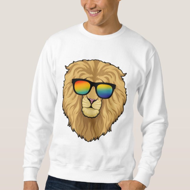 Sudadera León con gafas de sol (Anverso)