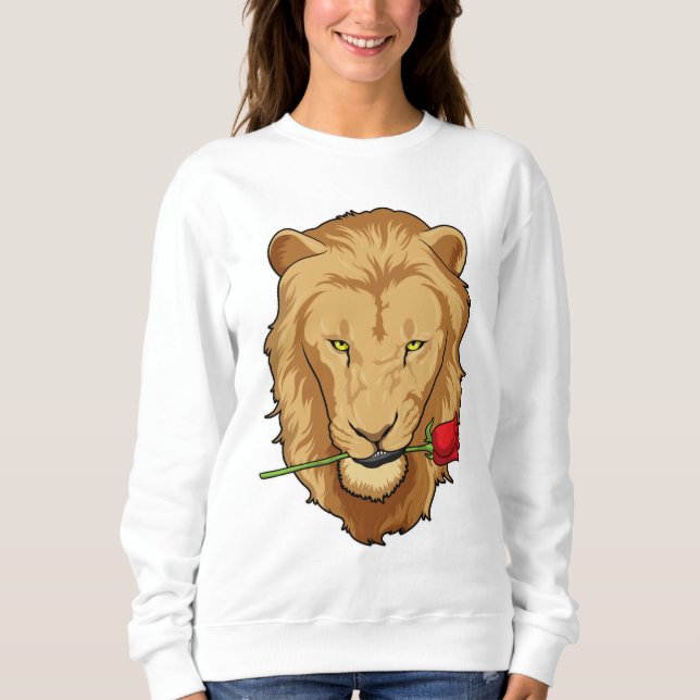 Sudadera León con Rosa