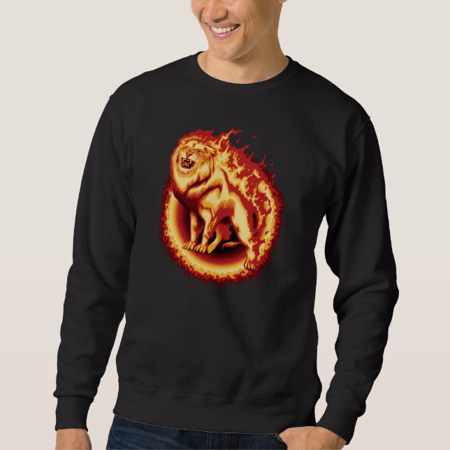 Sudadera León de Fuego ruidoso (Anverso)