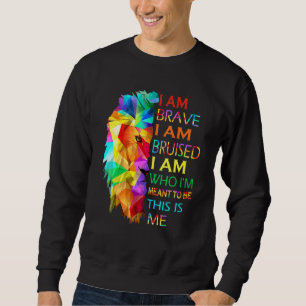 Sudadera León de Guay Soy Valiente Estoy Bruto Este Soy Yo 