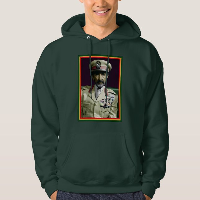Sudadera León de Judá Jah Ejército INI Haile Selassie Rasta (Anverso)