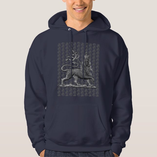 Sudadera León de Judá Jah Ejército INI Haile Selassie Rasta (Anverso)