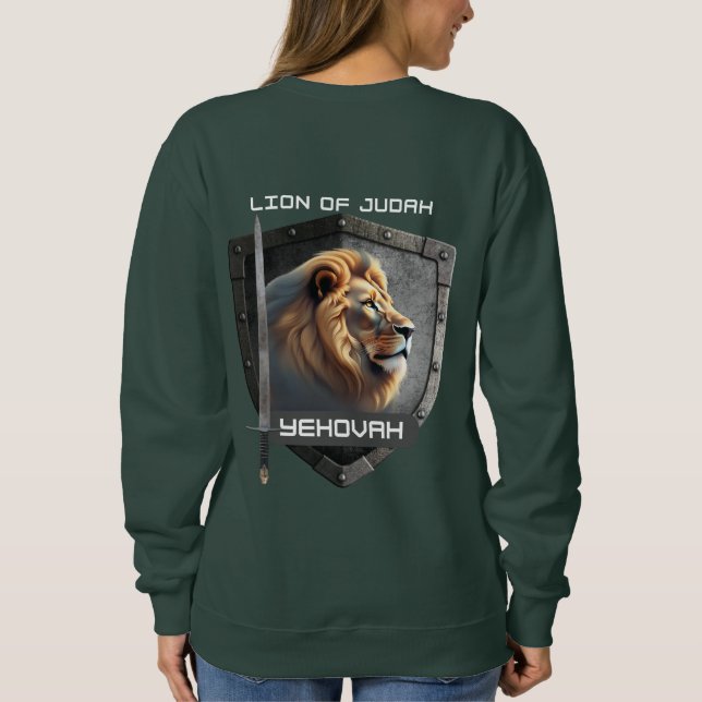Sudadera León De Judá Yehovah (Reverso)