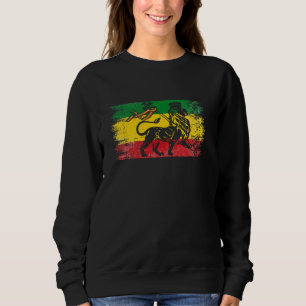 Sudadera León de Judah Rasta Reggae Etíope Vieja Etiopía