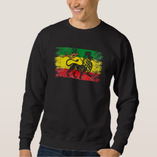 Sudadera León de Judah Rasta Reggae Etíope Vieja Etiopía