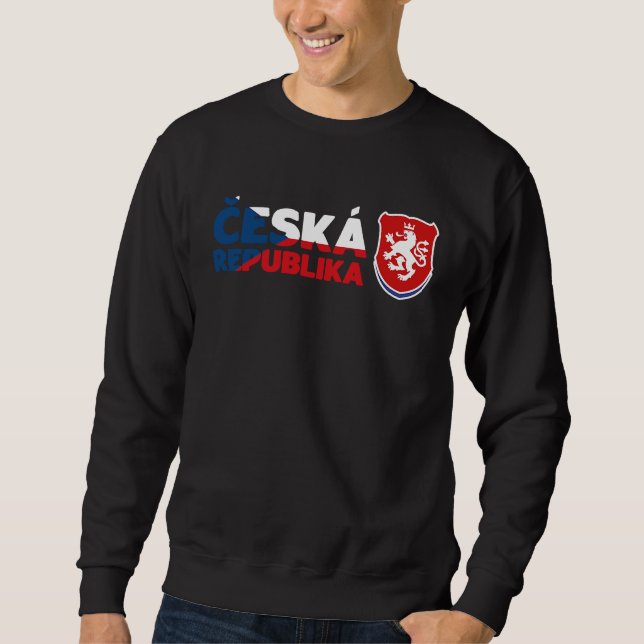 Sudadera León de la República Checa Cerveza de Praga Checa  (Anverso)