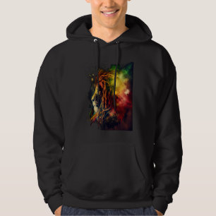 Sudadera León de Reggae Música Rastafari Libertad Sion Jama