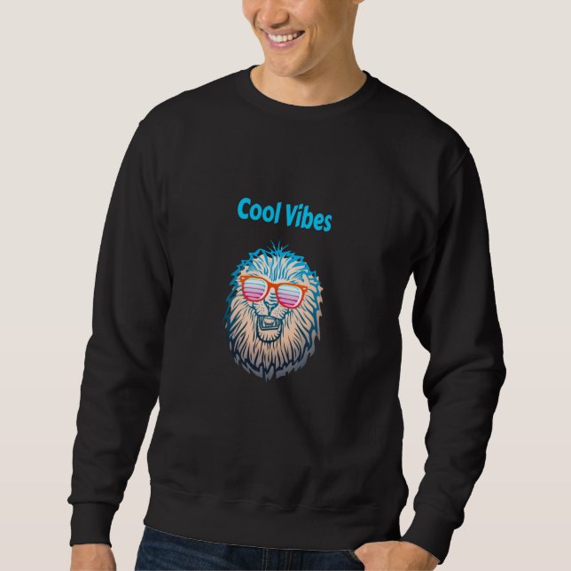 Sudadera León de Vibraciones Geniales (Anverso)