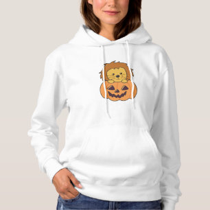 Sudadera León en la Calabaza Naranja Koalas León Halloween