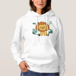 Sudadera León En La Selva Cute Animales Para Niños Leones