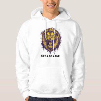 Sudadera León Gráfico Salvaje León Alfa Fiero