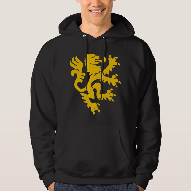 Sudadera León heráldico 01 - ámbar (Anverso)