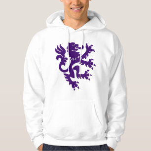 Sudadera León heráldico 01 - Púrpura Profunda