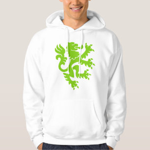 Sudadera León heráldico 01 - Verde marciano