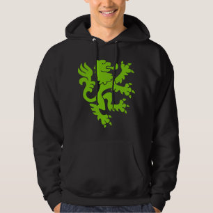 Sudadera León heráldico 01 - Verde marciano