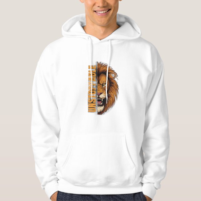 Sudadera León imparable: rey intrépido de la jungla (Anverso)
