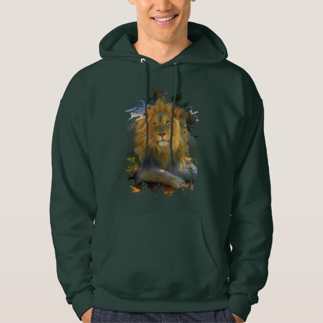 SUDADERA LEÓN MACHO EN EL TRABAJO (Anverso)