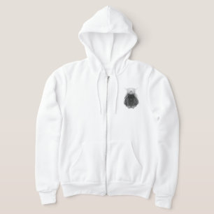 Sudadera León negro con corona y monograma