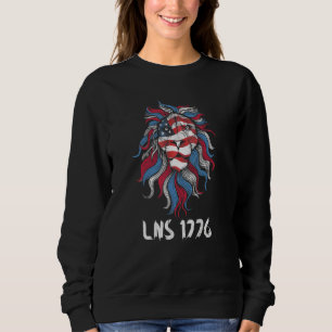 Sudadera León No Oveja 1776 Bandera De Estados Unidos Indep