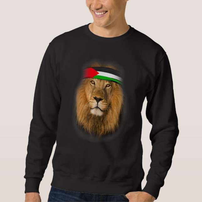 Sudadera León palestino libre (Anverso)