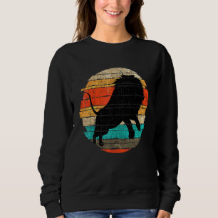 Sudadera León Retro Safari de África Zoológico Animal León
