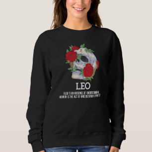 Sudadera León Rótulo Zodiac Hechos Esqueleto Horoscopio Ast