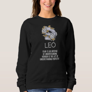 Sudadera León Rótulo Zodiac Hechos Esqueleto Horoscopio Ast