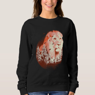 Sudadera León Selva Vintage Realista Animal L