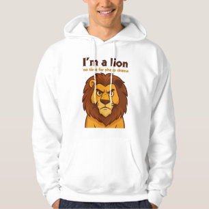 Sudadera león sin tiempo para dramas de ovejas Blanco Motiv