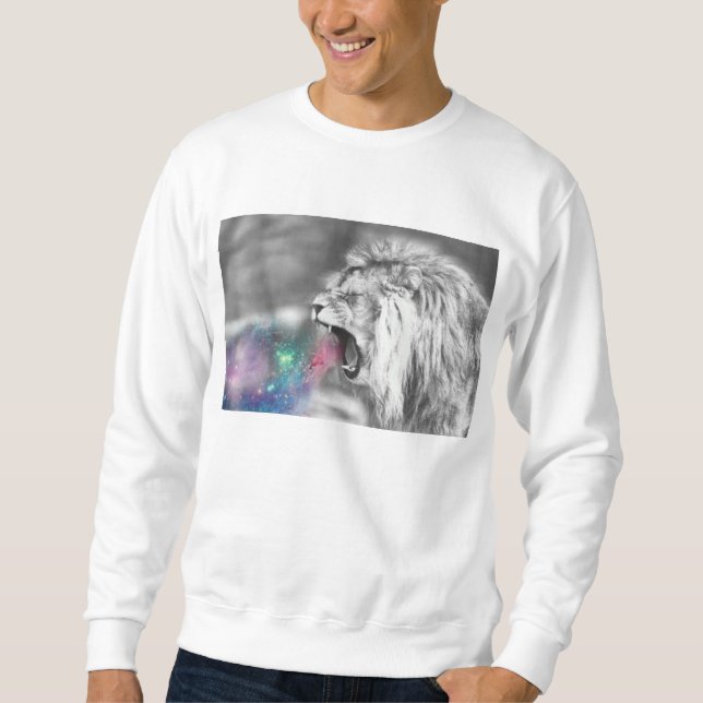 Sudadera león y purpurina (Anverso)