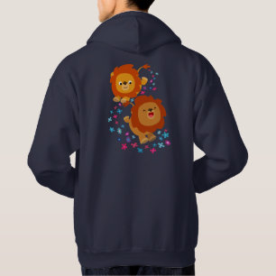Sudadera Leones Cute Personalizado En La Hoodie Del Jardín