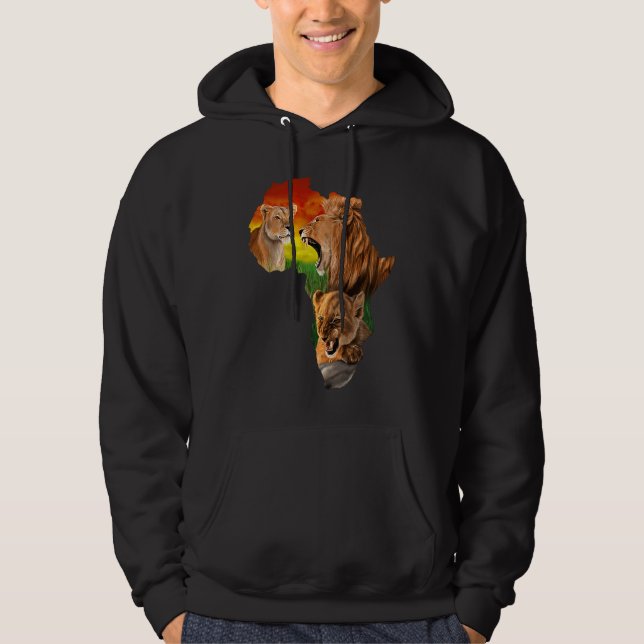 Sudadera Leones en África (Anverso)