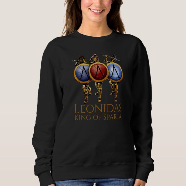 Sudadera Leónidas Rey De Esparta Antigua Historia Griega (Anverso)