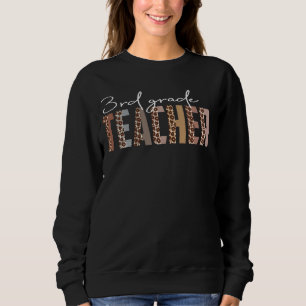 Sudadera Leopard 3º grado Profesora divertida escuela de em