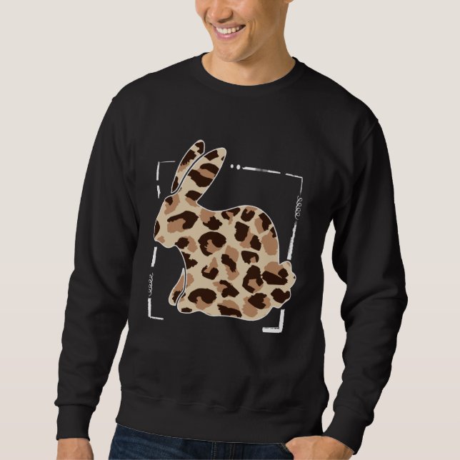 Sudadera Leopard Animal Print Easter Hunting Season Outfit  (Anverso)