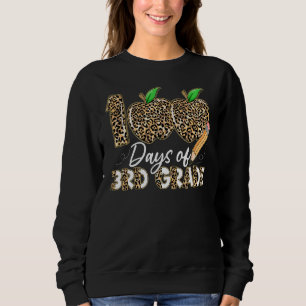 Sudadera Leopard Apples 100° Día Maestra de tercer grado 10