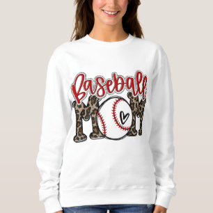 Sudadera Leopard Baseball Mom Game Day Vibes T-ball Mom Mot