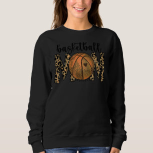 Sudadera Leopard Bleached Basketball Mom Day