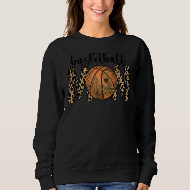 Sudadera Leopard Bleached Basketball Mom Day (Anverso)