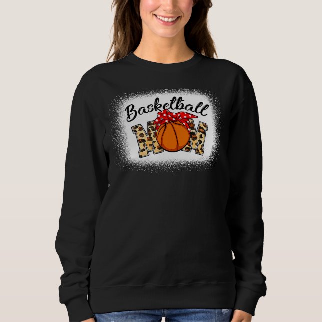 Sudadera Leopard Bleached Basketball Mom Game Day 1 (Anverso)