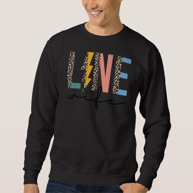 Sudadera Leopard & Boho Line Wife Lightning Día de la Madre (Anverso)