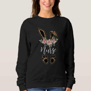 Sudadera Leopard Bunny Nurse Happy Easter Day Nurs Life 4