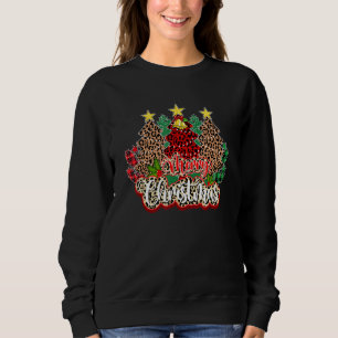 Sudadera Leopard Christmas Tree enciende Navidad Holidays P