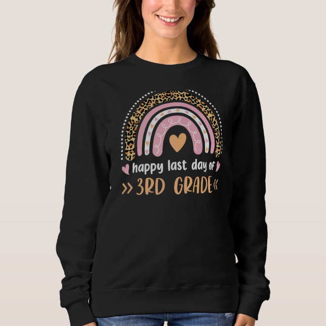 Sudadera Leopard Cute Rainbow Happy Day Of 3Grae T (Anverso)