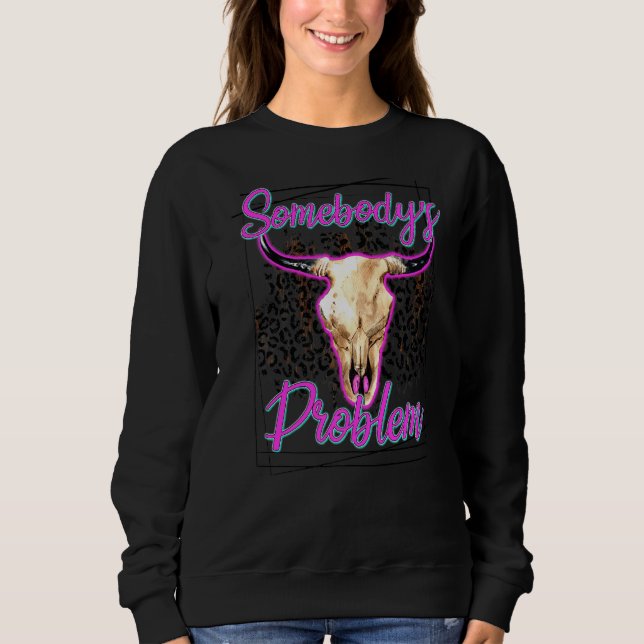 Sudadera Leopard El Problema De Alguien, Toro Calavera El G (Anverso)
