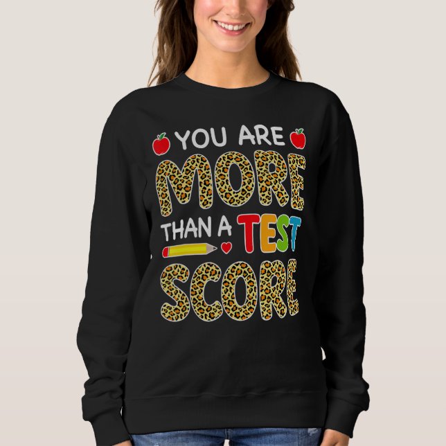 Sudadera Leopard Eres Más Que Un Profesor De Tee De Prueba (Anverso)